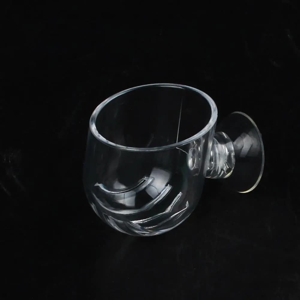 Transparent Fish Feeder Cone with Suction Cups for Aquariums