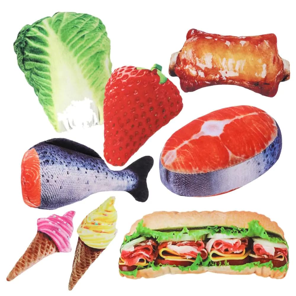 Dbeans Flourithing 8Pcs Dog Toys Cute Toy Pet Toys Dog Toys for Aggressive Chewers Engage Your Dogs Instincts During Playtime