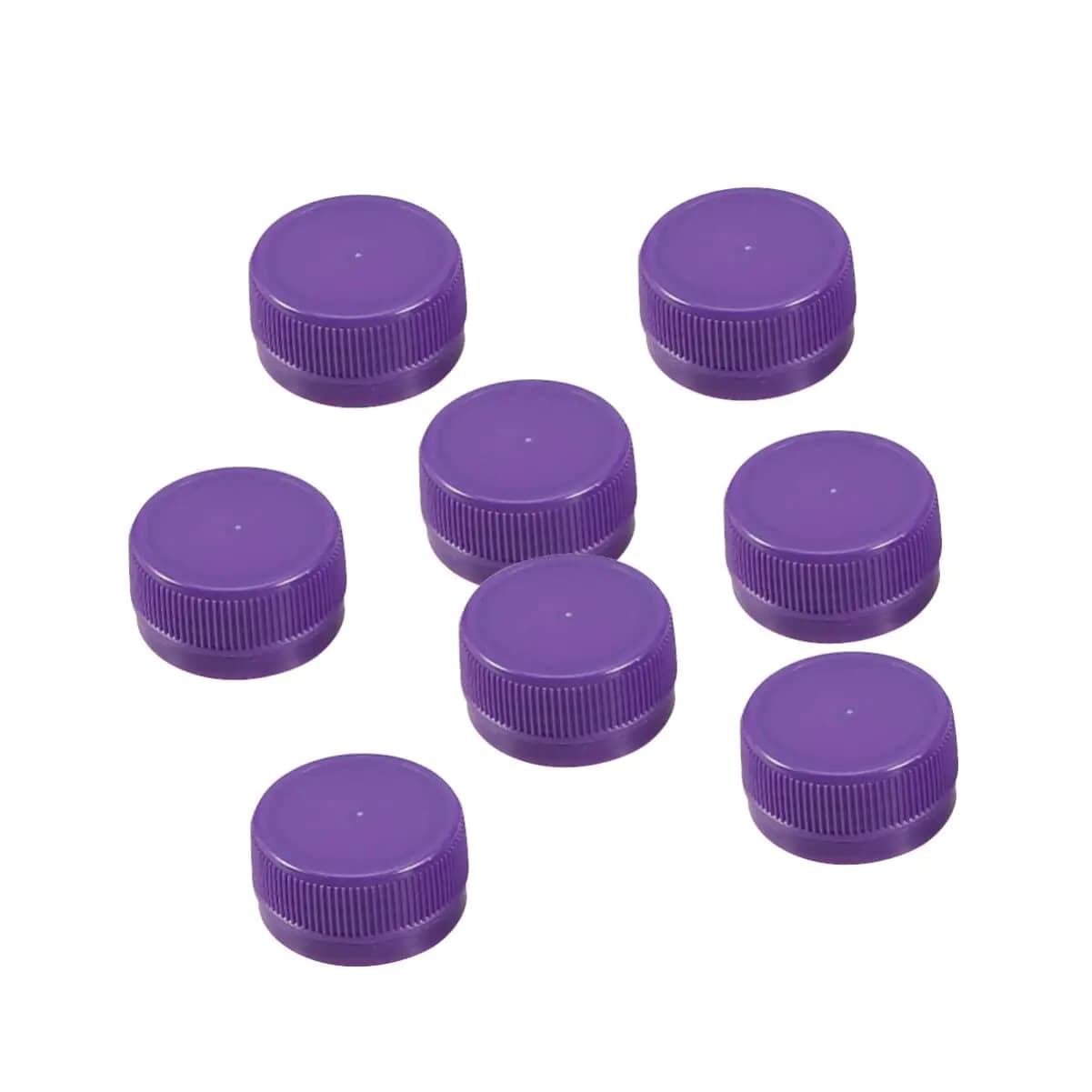 Healifty 100pcs Plastic Bottle Caps 1.2 Inch Bottle Lids Small Craft Bottle Tops DIY Spring Water Bottle Kitchen Gadgets