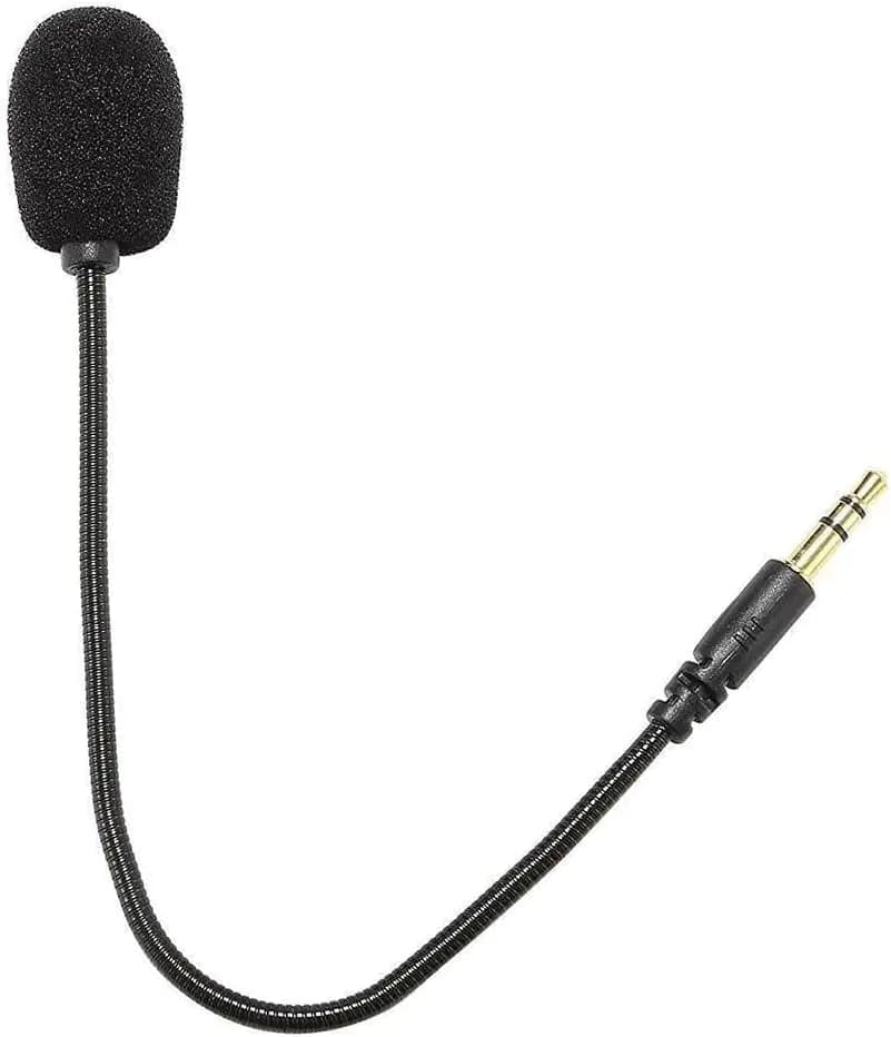 BWESOO Black Headset Microphone Adjustable 360 Degrees Bendable Jack Headphone Controller Z5a5 Combined 3.5mm Game Gaming Mic to Mic Headsets Accessories
