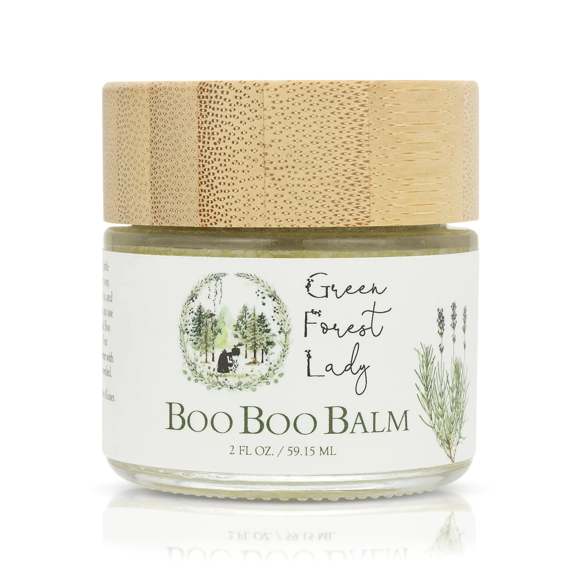 Green Forest Lady-Organic Boo Balm | Baby Care Products | Kid-Friendly Balm | Herbal Relief Everything Balm | 2 FL OZ/59.15 ML