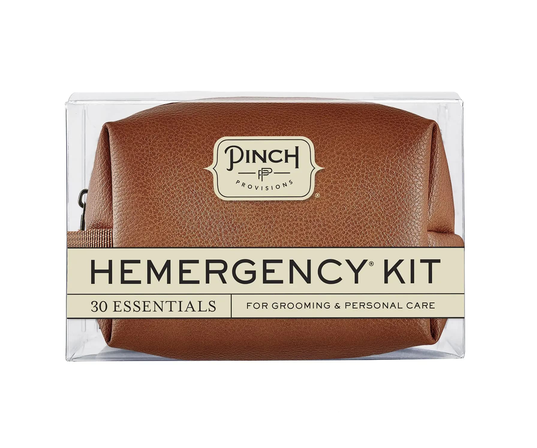 Pinch Provisions Hemergency Kit for Men Includes 30 Style & Grooming Essentials Gift & Accessory for Grooms Best Man Personal Care Travel or Cars