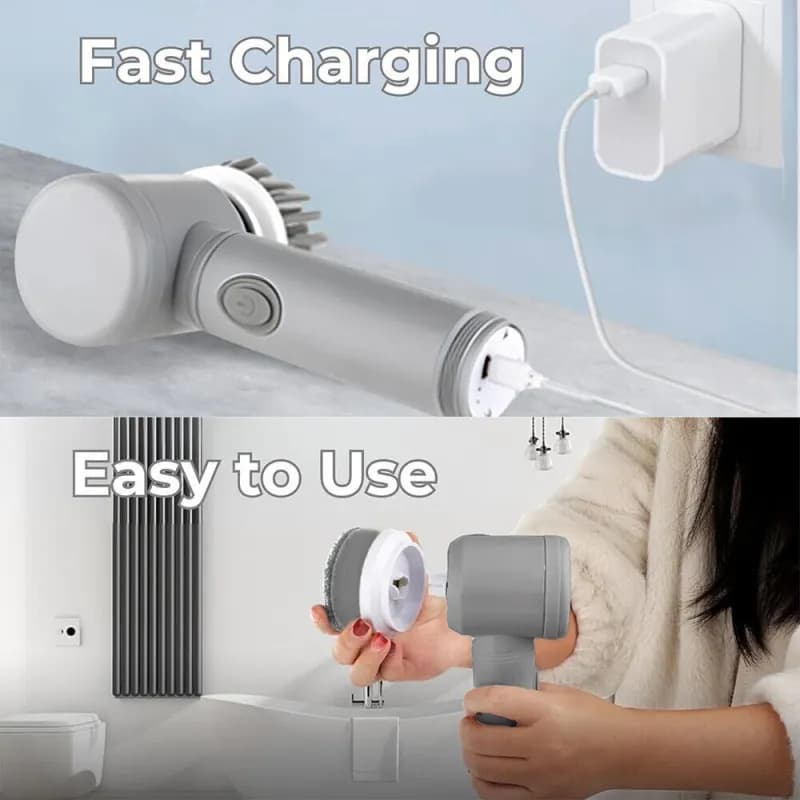 Rechargeable Electric Spin Scrubber