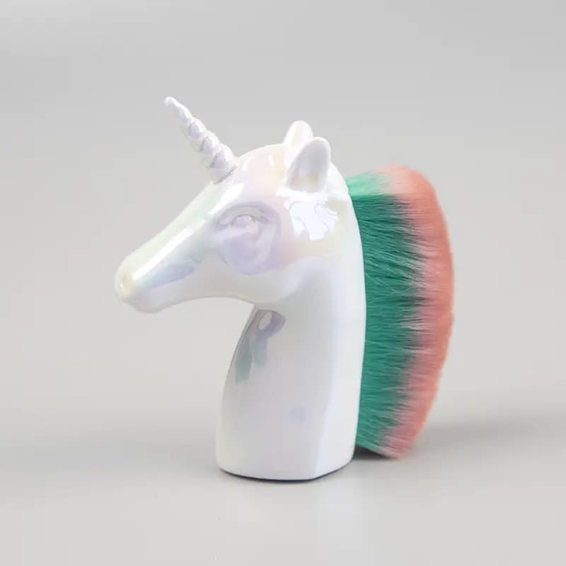 Unicorn Makeup Brushes Set - Rose Gold Powder Brush