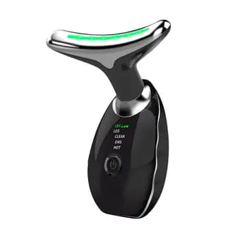 Beauty Facial Massager, 7 Color Wavy Acne Beauty Microcurrent Facial Device Skin Firming for Face Neck Beauty Device