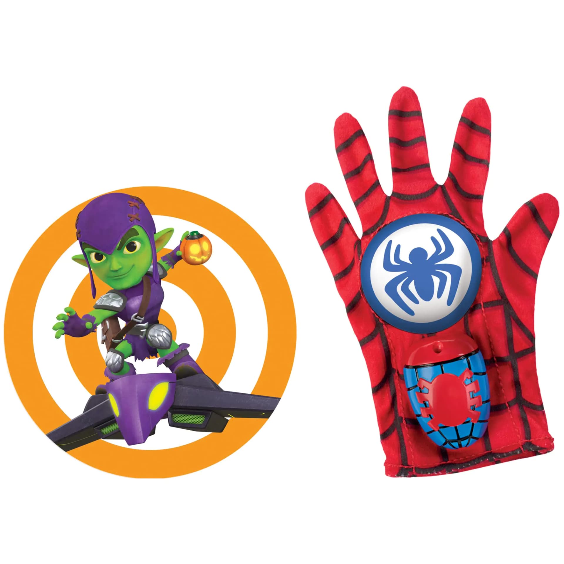 Spidey and His Amazing Friends Spidey Water Web Glove with Green Goblin Target Marvel Preschool Water Toys Kids Christmas Gifts Ages 3+