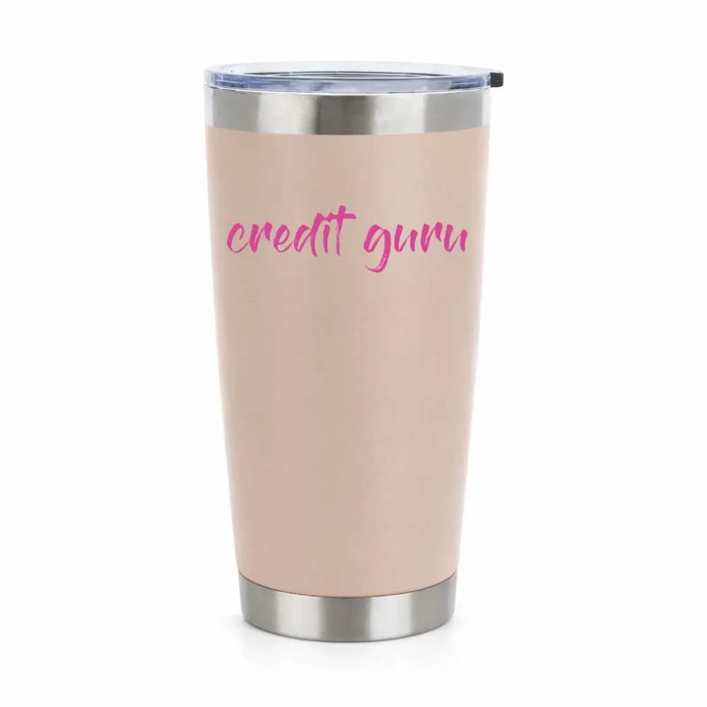 Credit Guru 20oz Insulated Vacuum Sealed Tumbler
