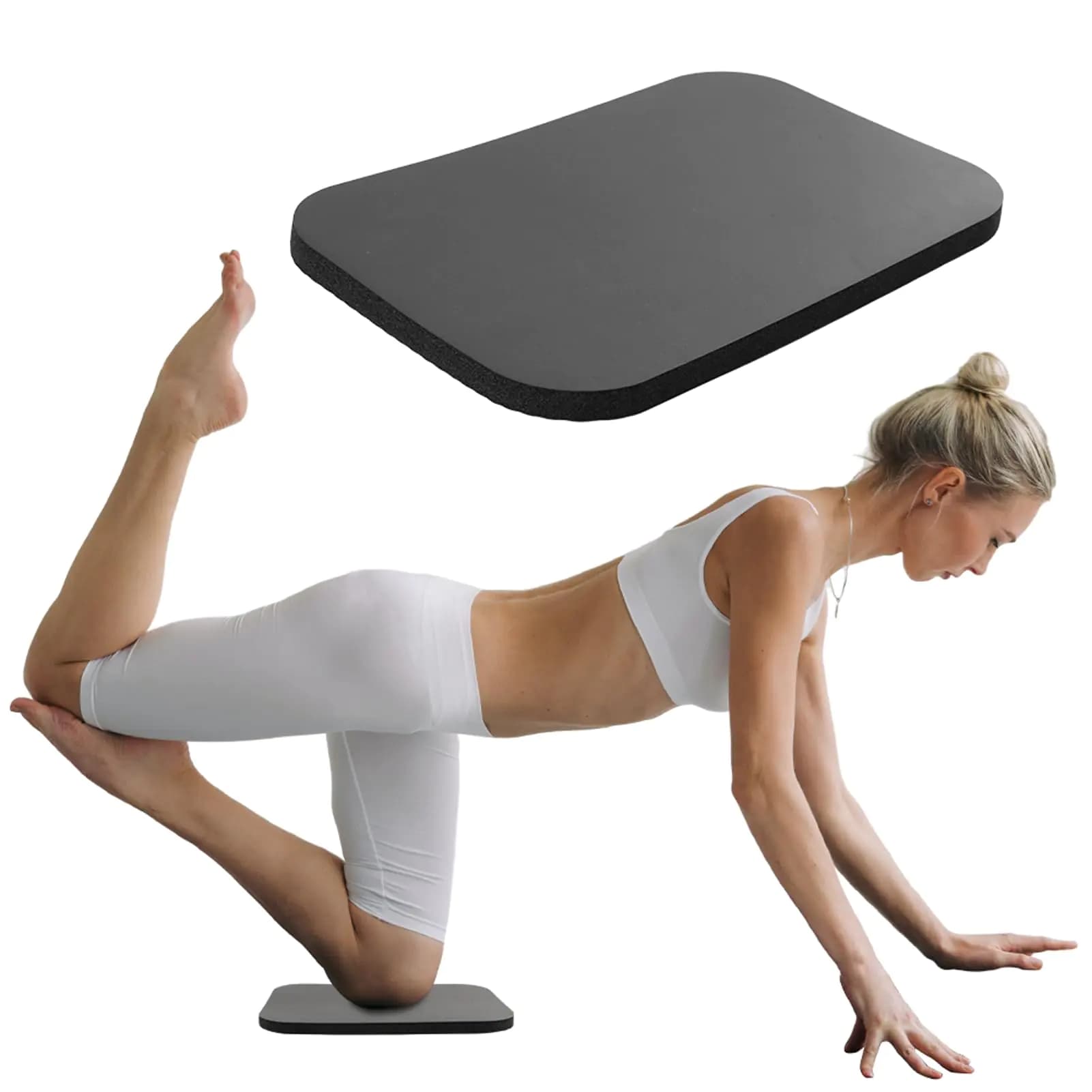 Saycker Yoga Knee PadHigh Density Foam NBR Material Yoga Knee CushionClear Up Pain During Yoga Exercise Ideal for Yoga Pilates and Planks11.4 x 7.48inch