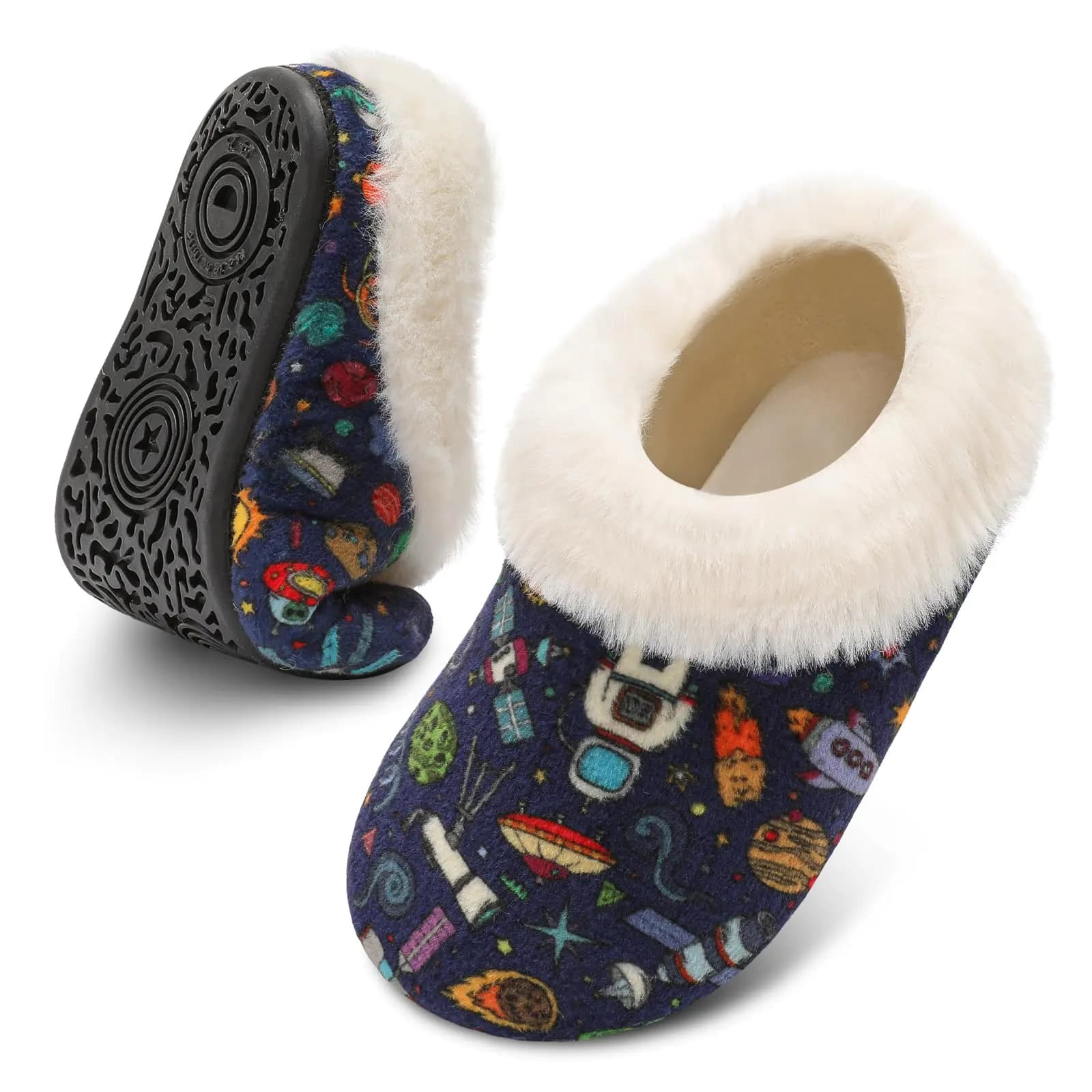Toddler Barefoot Winter Slip-On House Slippers