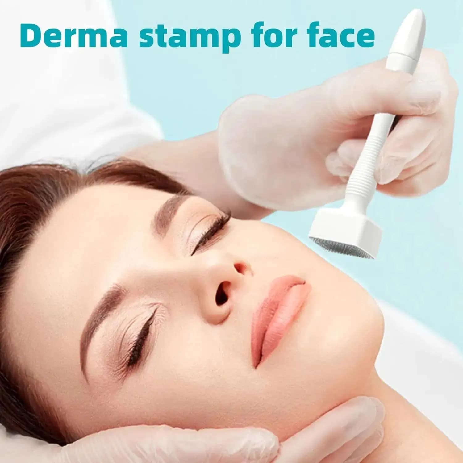 Electric Microneedle Derma Roller Pen With 15pcs Replacement Kit - Microneeding 0.25 Mm Derma Roller Beauty Pen For Women Men Tools - Grey