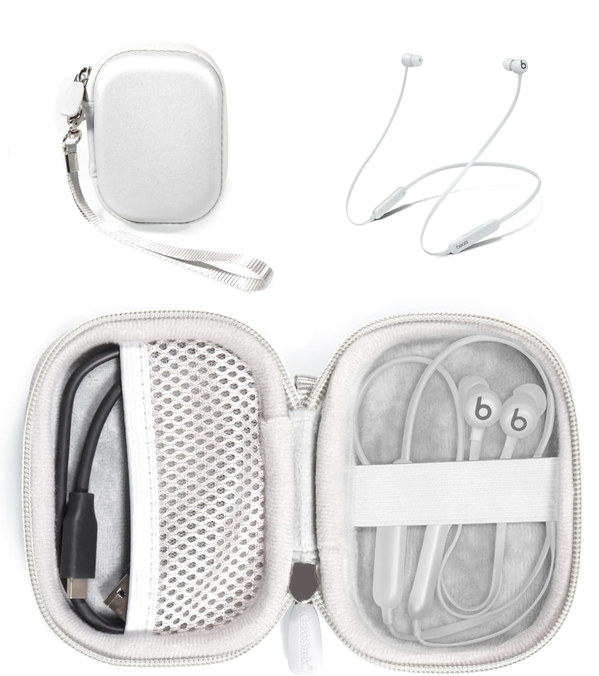 CaseSack case for Beats Flex Wireless Earbuds. Also for Powerbeats High-Performance Wireless Earbuds.