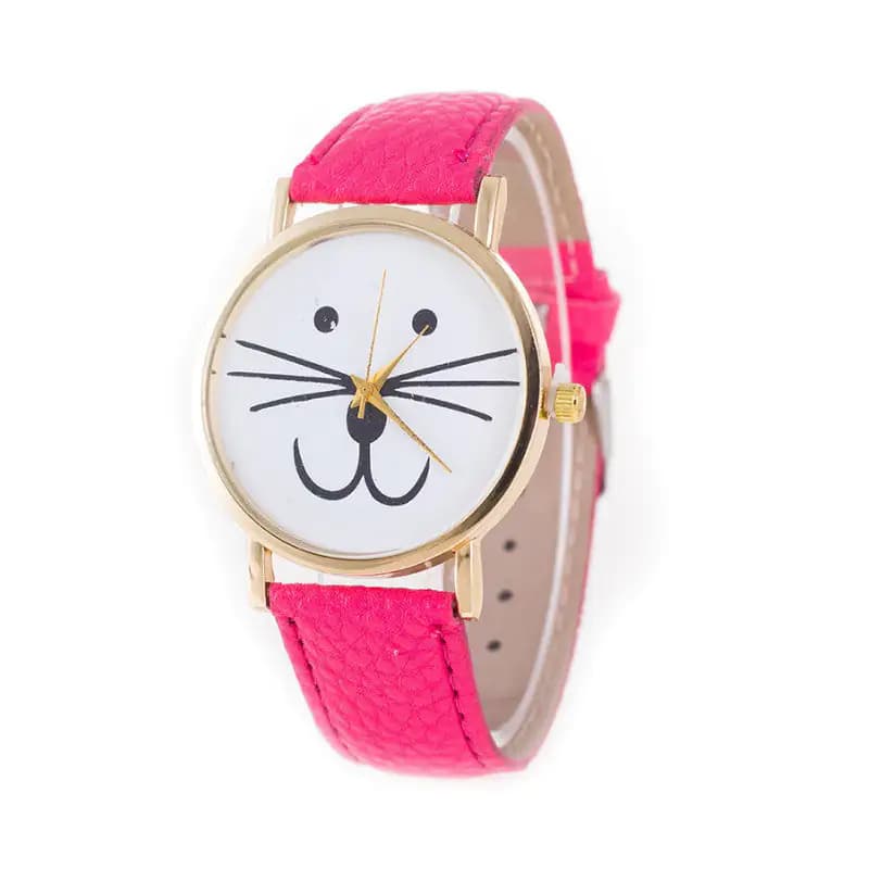 Mr. Whiskers Cat Watches 9 lives And 9 colors