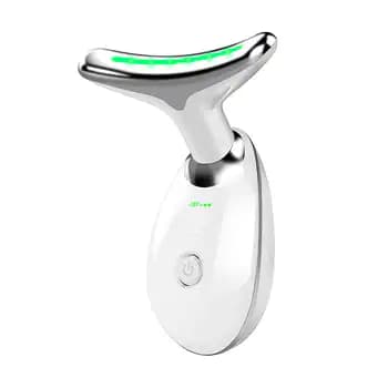 Beauty Facial Massager, 7 Color Wavy Acne Beauty Microcurrent Facial Device Skin Firming for Face Neck Beauty Device