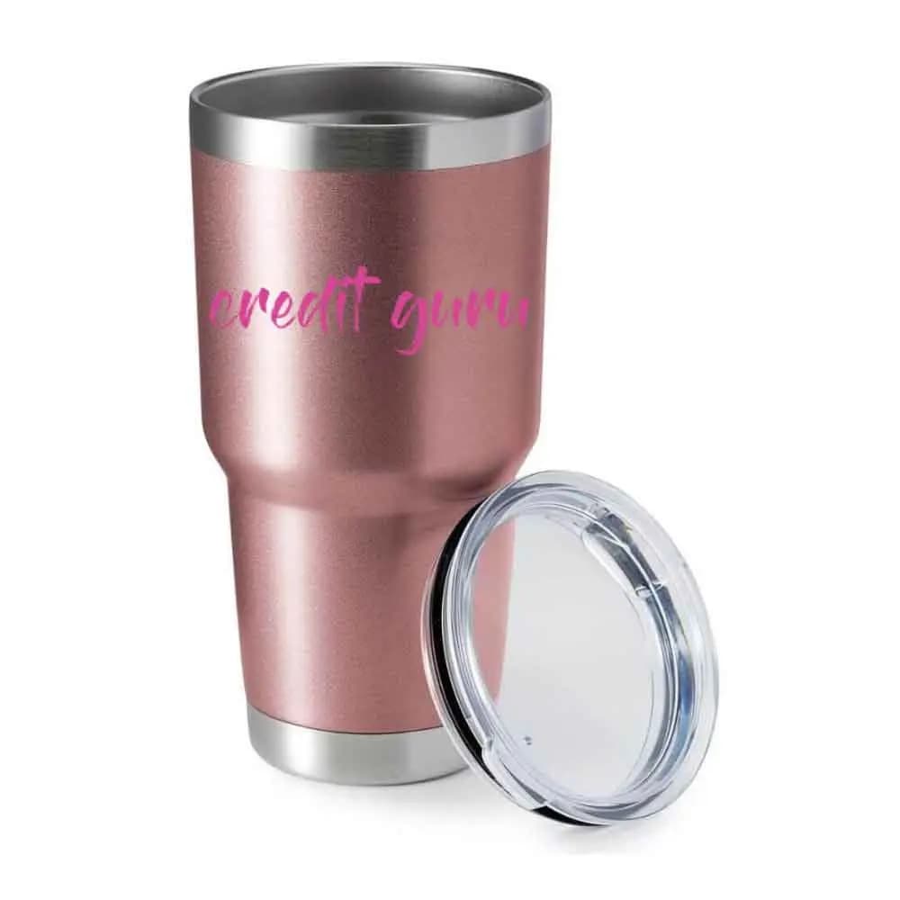 Credit Guru 30oz Insulated Vacuum Sealed Tumbler