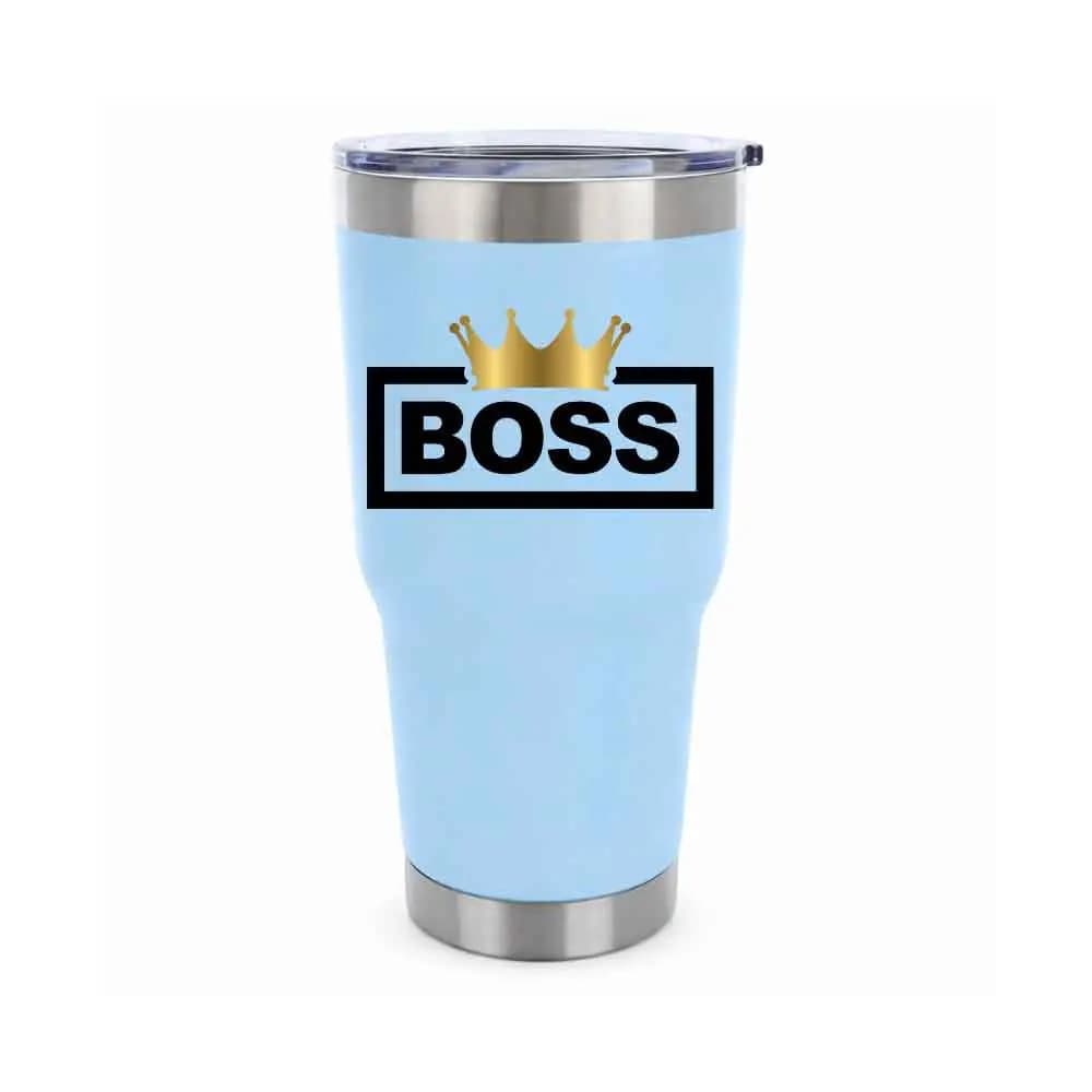 Boss Crown 30oz Insulated Vacuum Sealed Tumbler