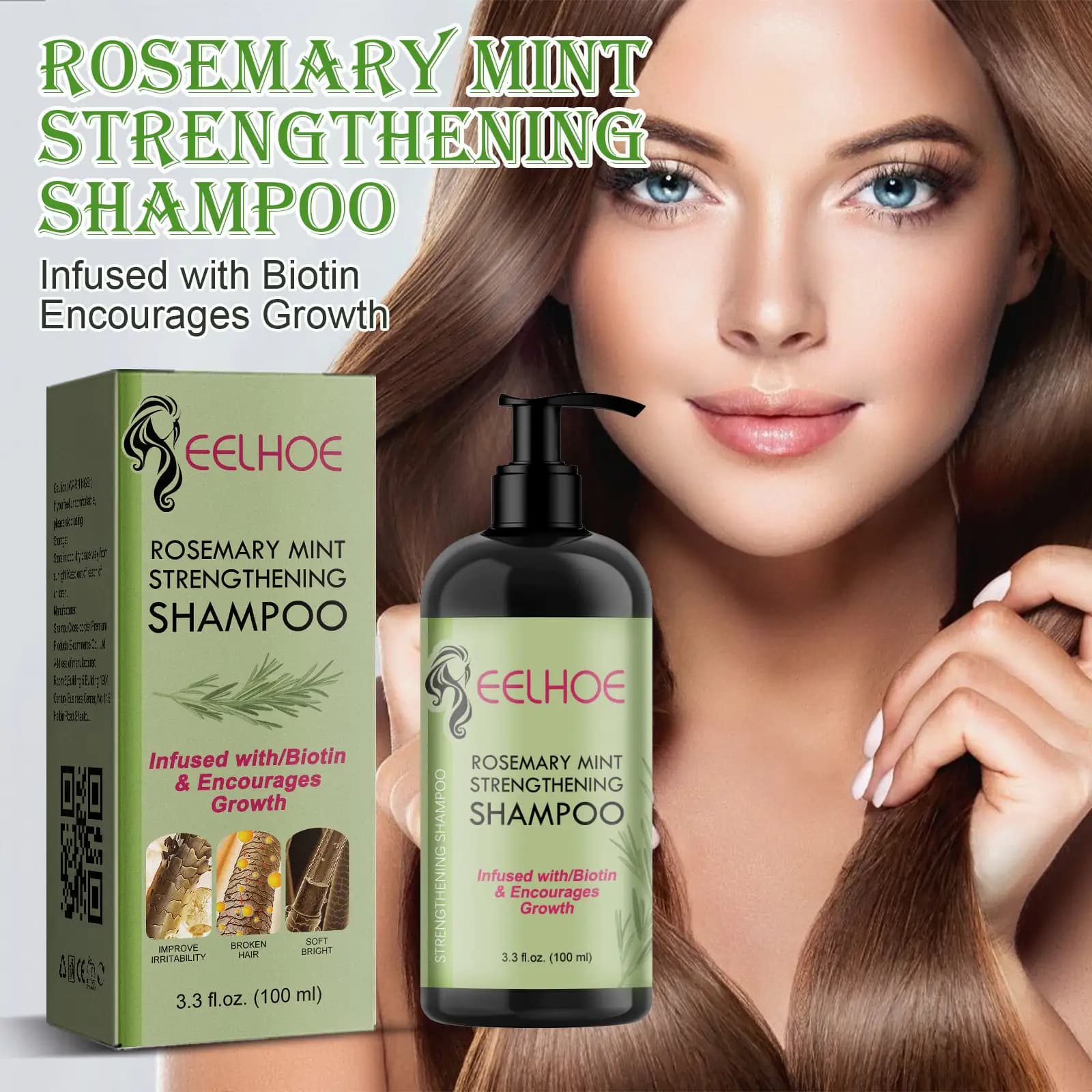 EELHOE Hair Enrichment Moisturizes Hair Repair Hair Root Thickening Hairline Strengthening Hair Treatment