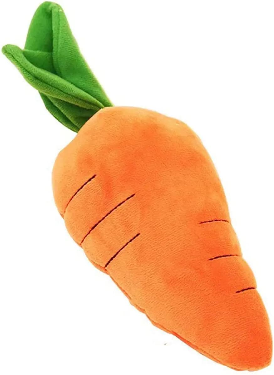 Best Pet Supplies Crinkle Dog Toy for Small Medium and Large Breeds Cute Carrot with Soft Squeaker Carrot Shape Pet Plush Toy with Sound Bite-Resistant Soft Comfortable Dog Toys