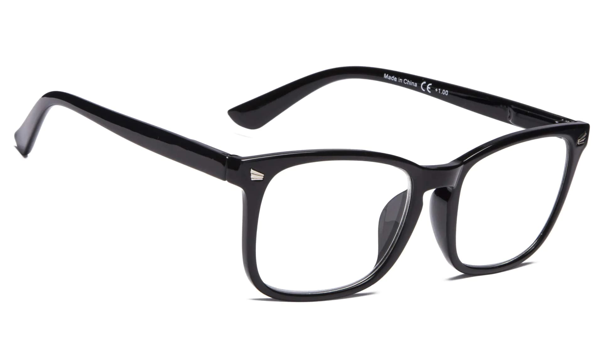 BLUELESS Reading Glasses Women - Fashion Ladies Readers(Black 2.00)