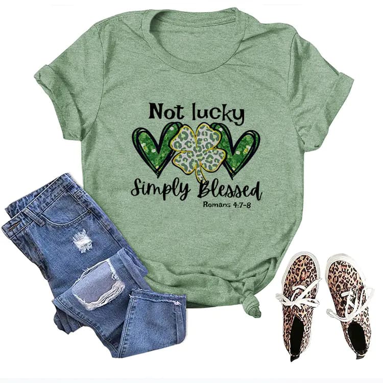 Women's Clothing NOT LUCY SIMPLY BLEACHED St. Patrick's Day