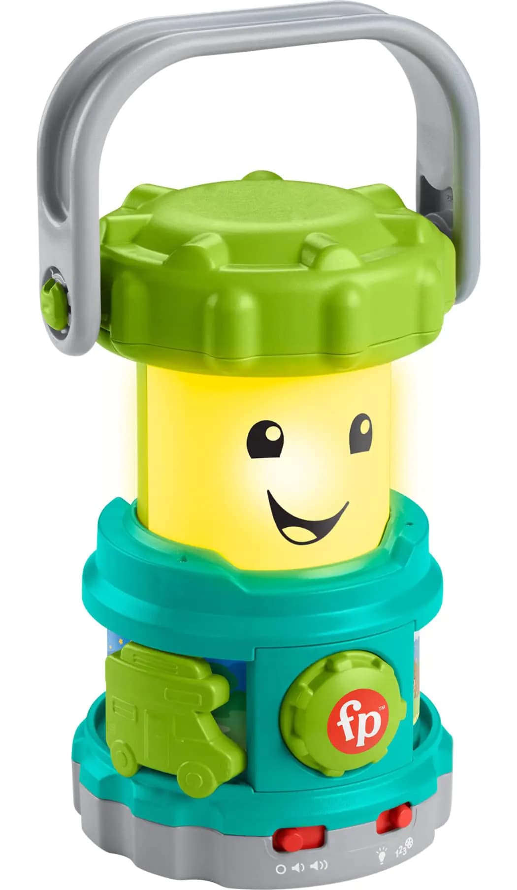 Fisher-Price Baby Learning Toy Laugh & Learn Camping Fun Lantern Pretend Camping Gear with Lights & Music for Infants Ages 6+ Months