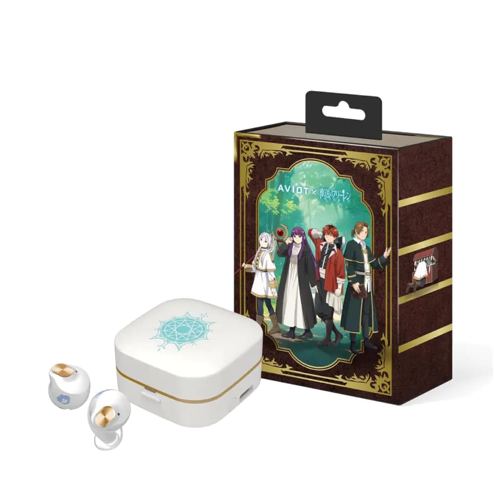 AVIOT TE-Q3-FRR Frieren: Beyond Journeys End Collaboration Wireless Earbuds Officially Licensed (Exclusive Edition) Special Japanese Voice Noise Cancelling Wireless Earbuds Bluetooth 5.3