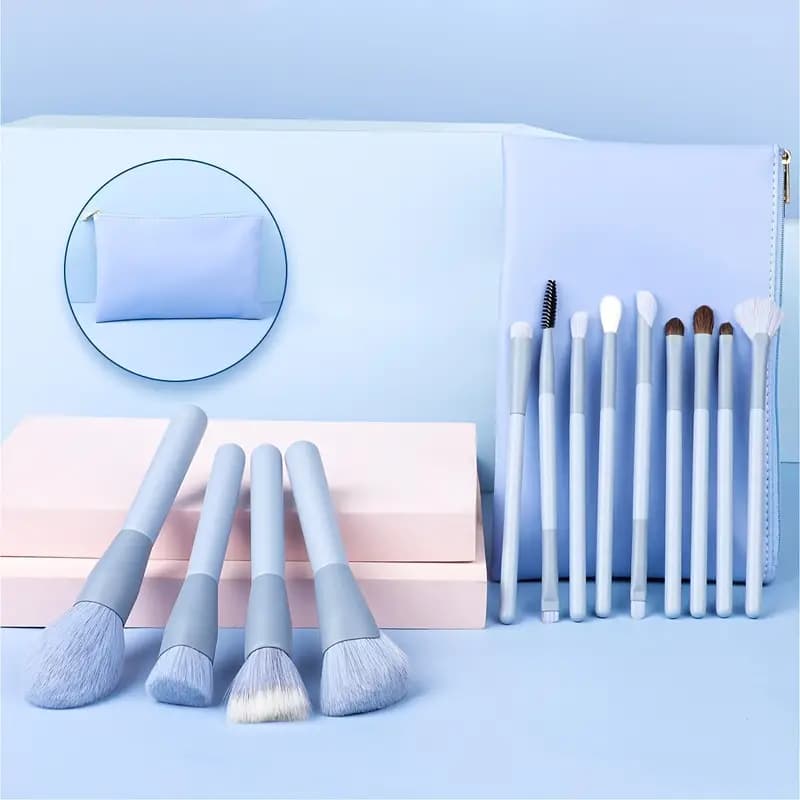 13-Piece Premium Synthetic Makeup Brushes Set with Bag