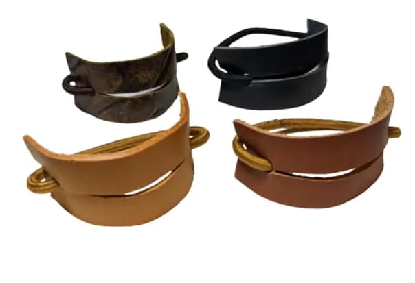 Leather Hair Tie Ponytail Holder