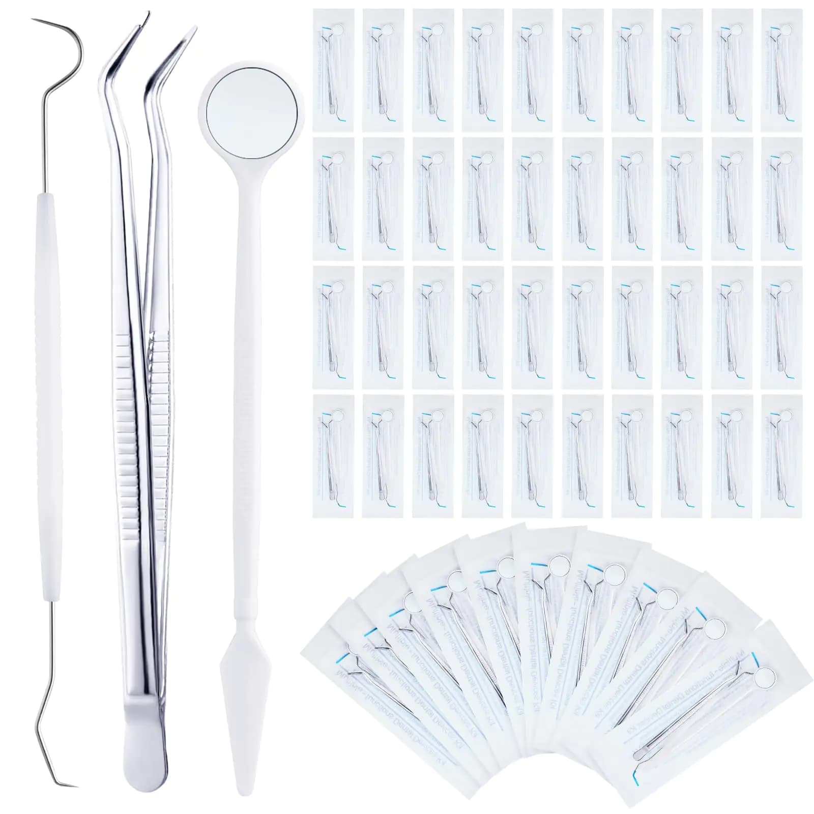 Disposable Dental Tools Set with Mirror and Explorer
