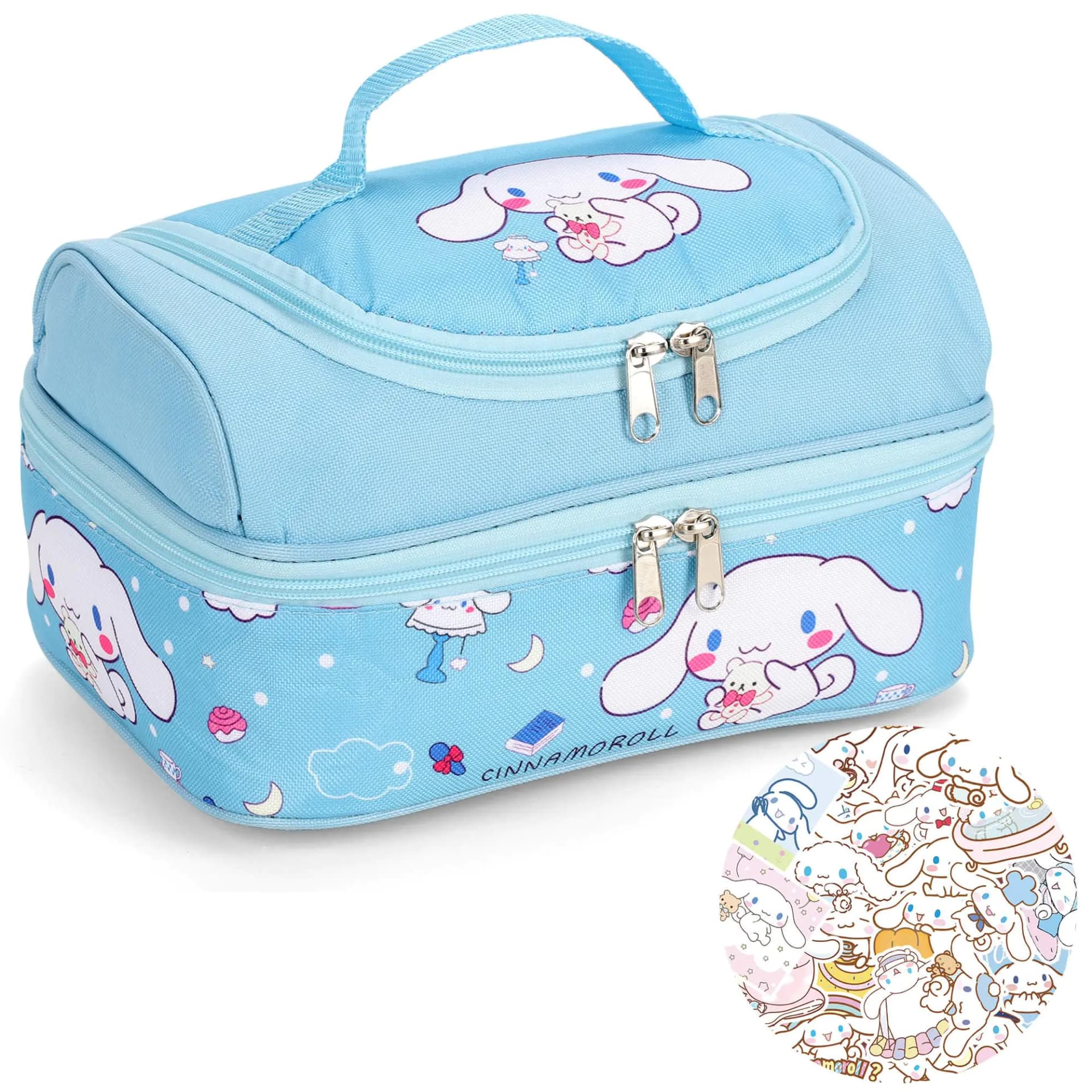 Cartoon Insulated Foldable Lunch Bag Large