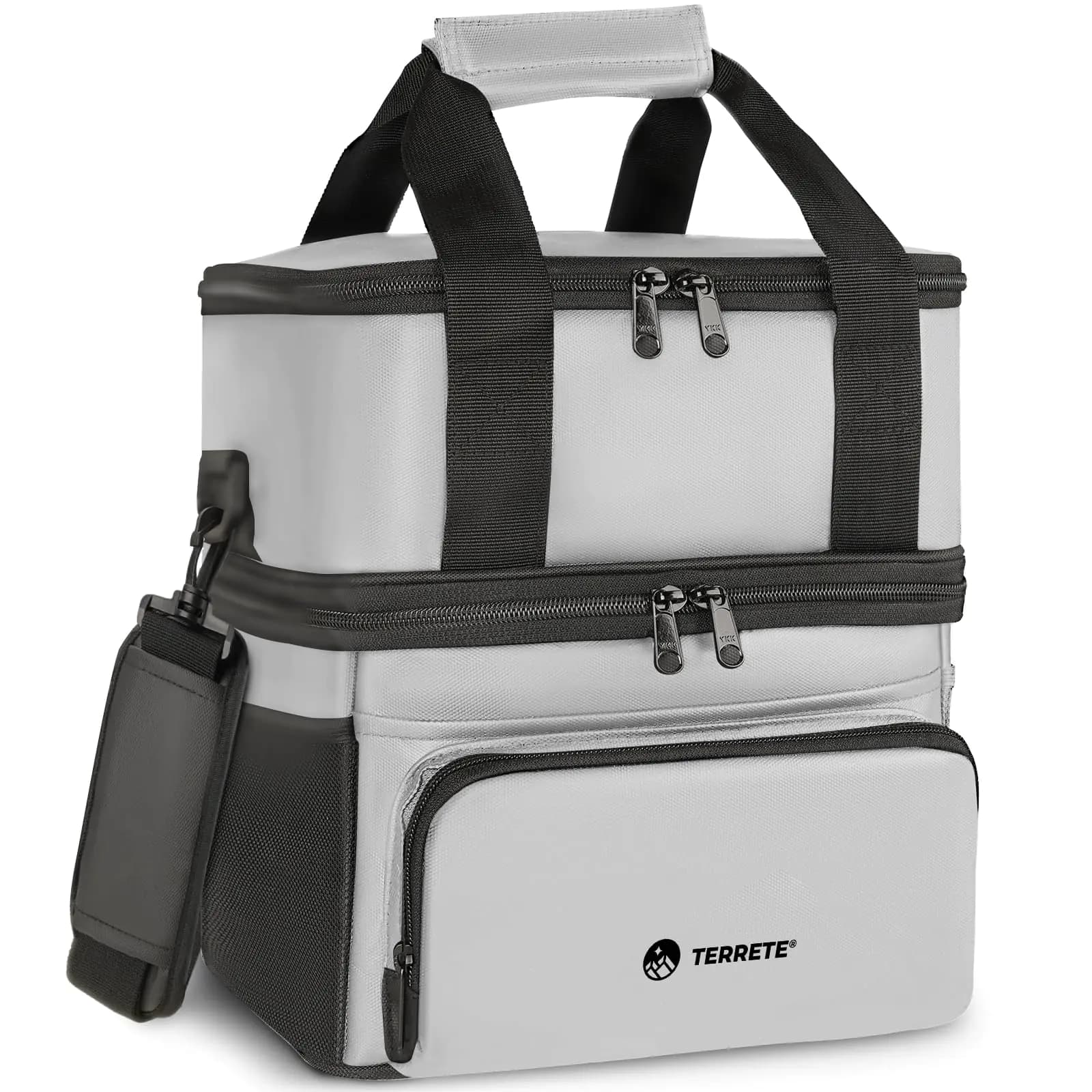 Insulated Leakproof Lunch Box Bag Grey 15L