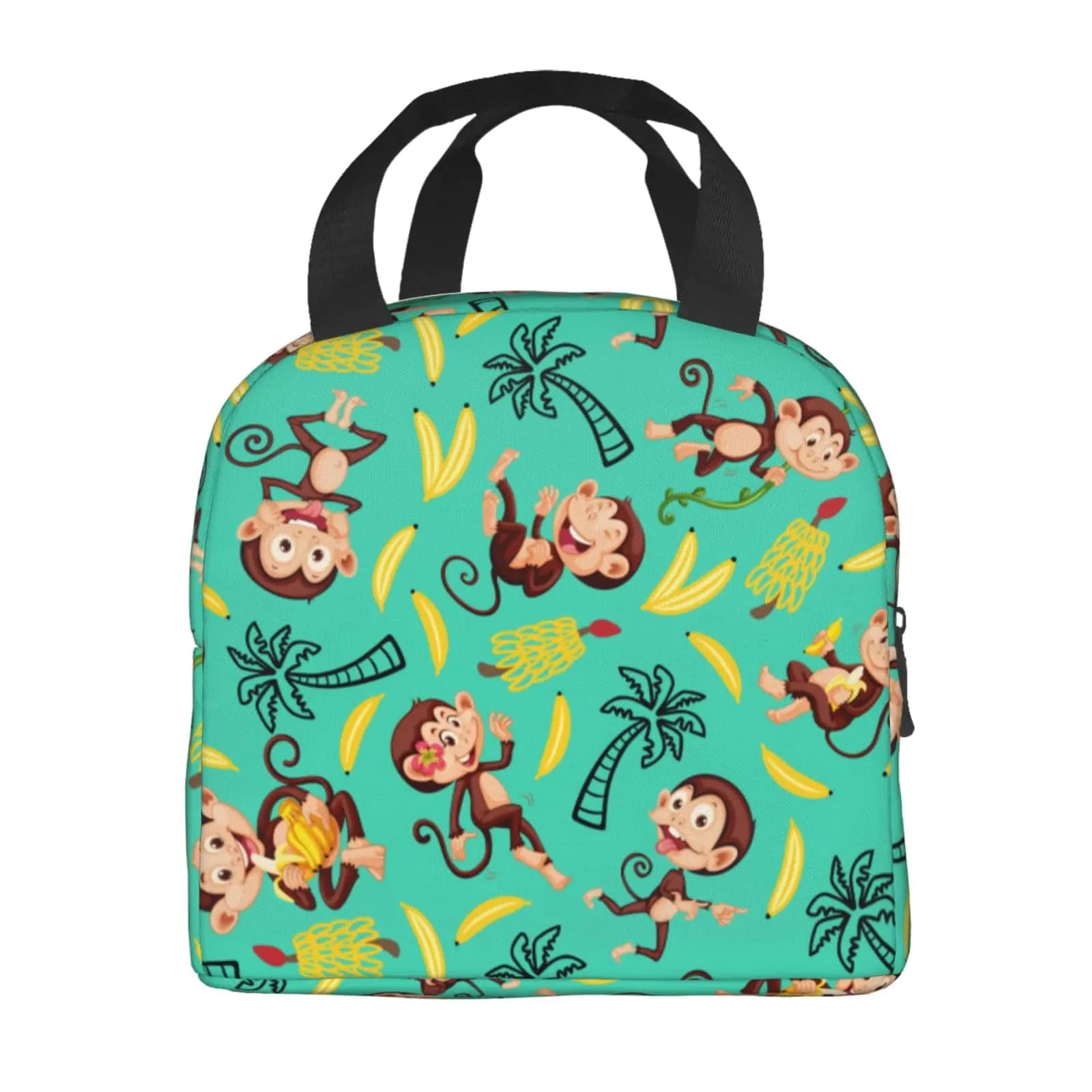 Cute Monkey Insulated Lunch Bag