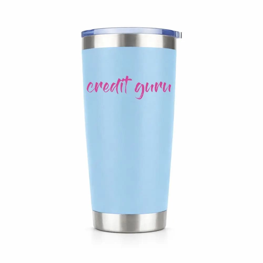 Credit Guru 20oz Insulated Vacuum Sealed Tumbler