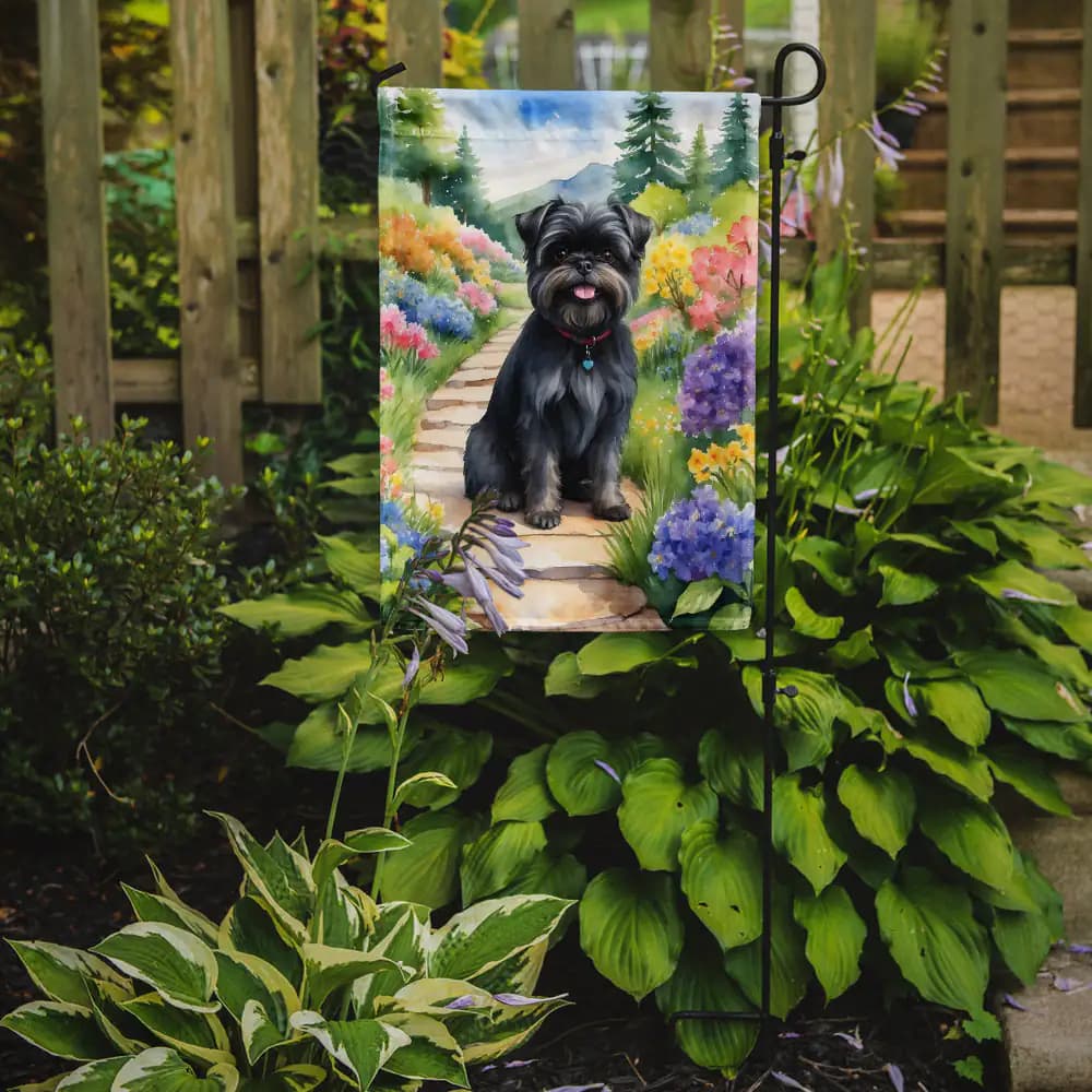 Affenpinscher Spring Garden Flag