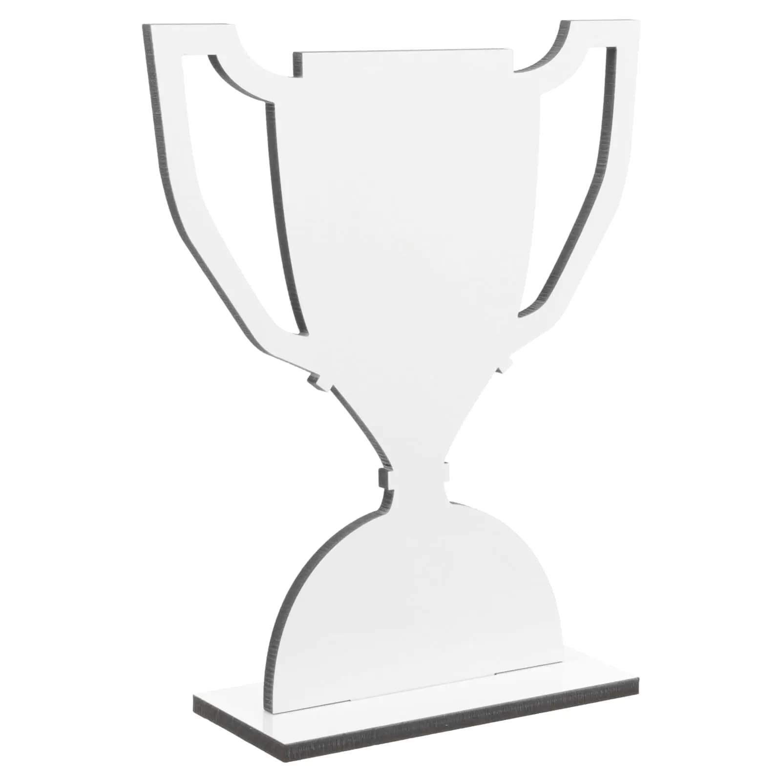 EXCEART Office Desk Decor Trophy Blank Table Sign for Party Table Sublimation Decorations Table Centerpiece Sublimation Blanks Ornaments The Sign Decorate White Supplies Sports