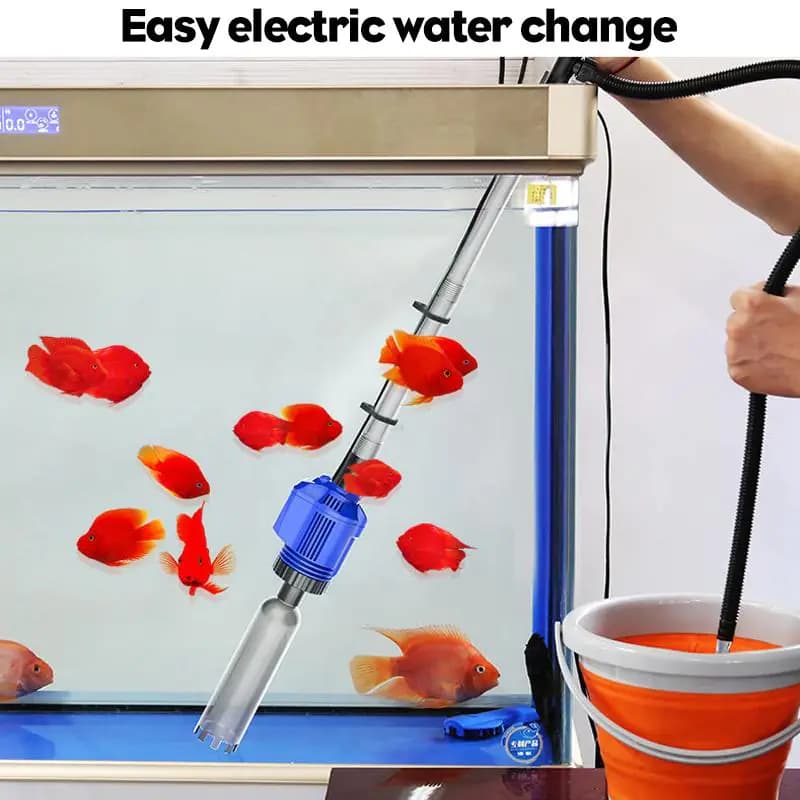 Electric Water Change and Vacuum Cleaner for Aquariums