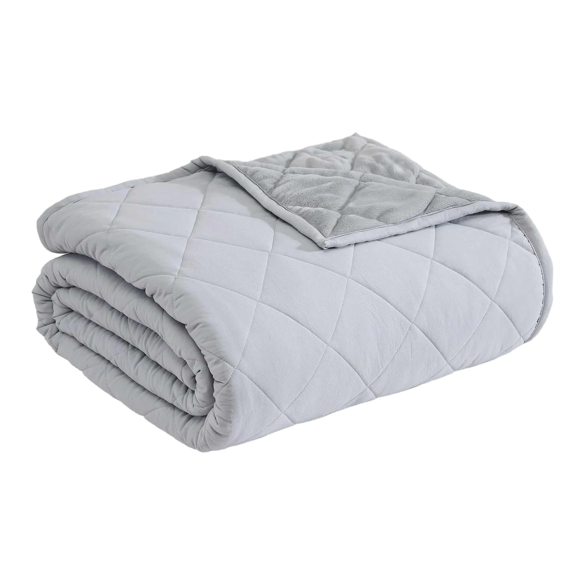 Eddie Bauer - Twin Blanket Soft & Cozy Bedding Quilted Home Decor (Classic Solid Grey Twin)