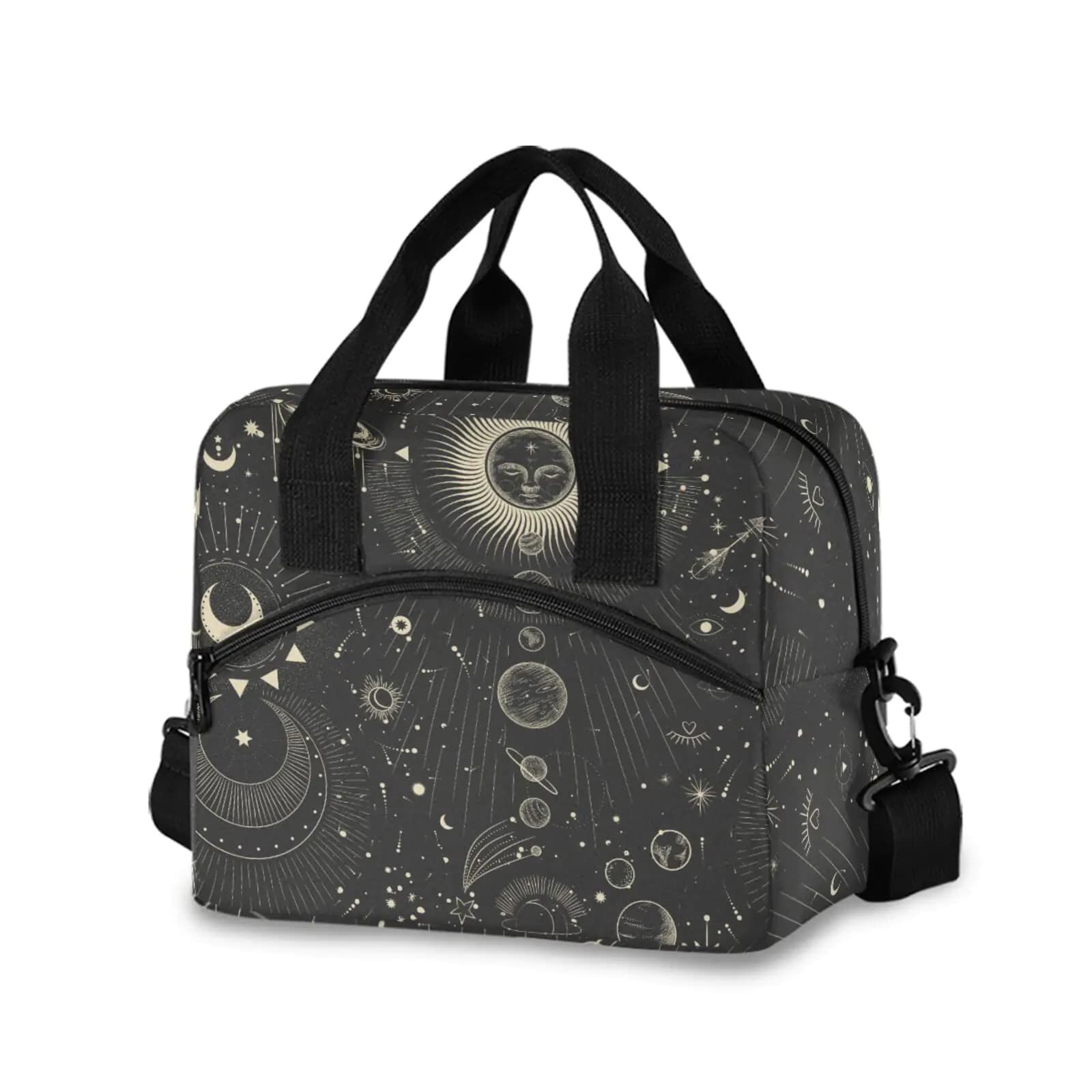 Moon And Stars Insulated Lunch Tote Bag