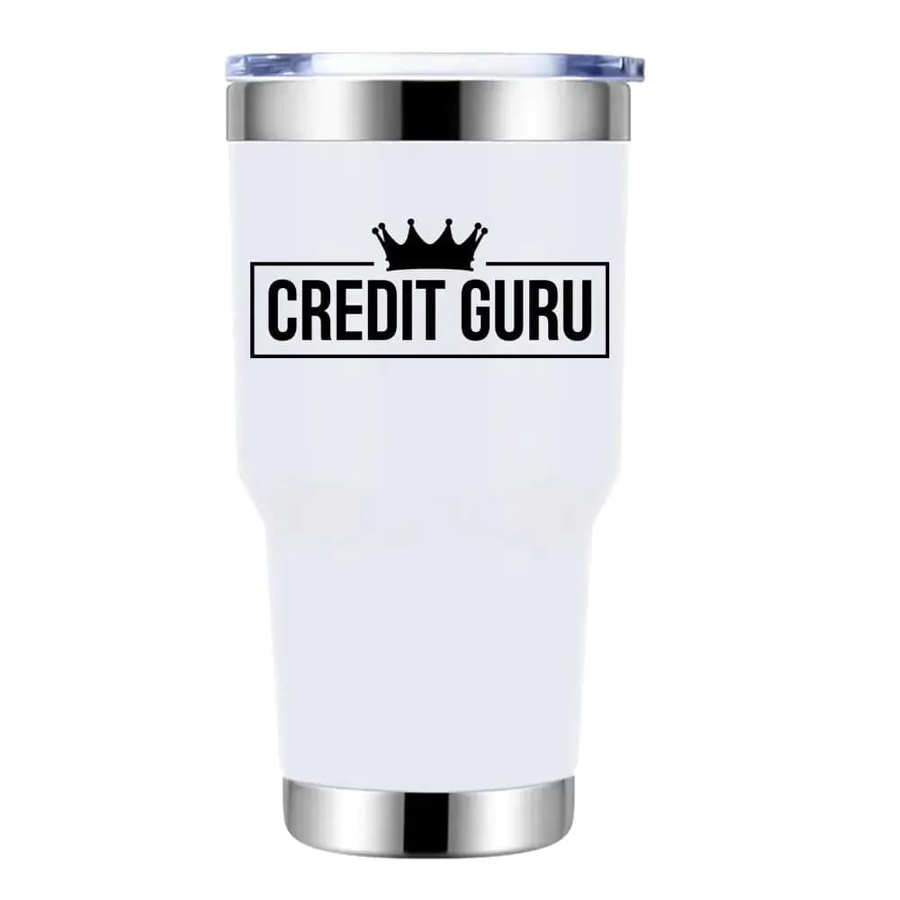 Credit Guru 30oz Insulated Vacuum Sealed Tumbler