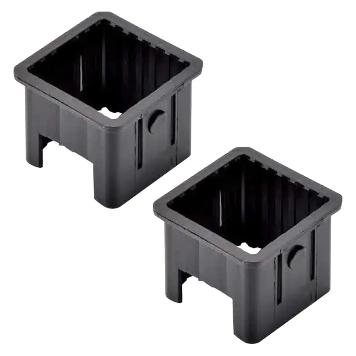 SquEqu 2 Pack Square Tube Inserts Sleeve Converter Edge Length 50mm to 40mm PE Inner Adapter for Glide Tubes Sliding Height Fitness Equipment Training Exercise Machine