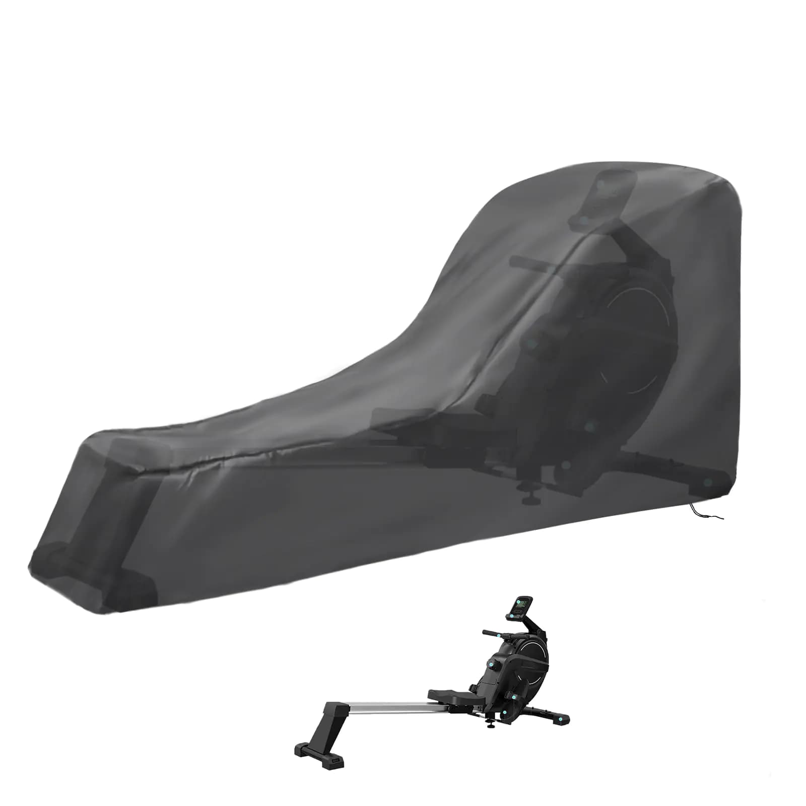 Andacar Rowing Machine Cover for Concept 2 Rowing Machine Waterproof Rower Cover Dustproof Fitness Equipment Protective Cover