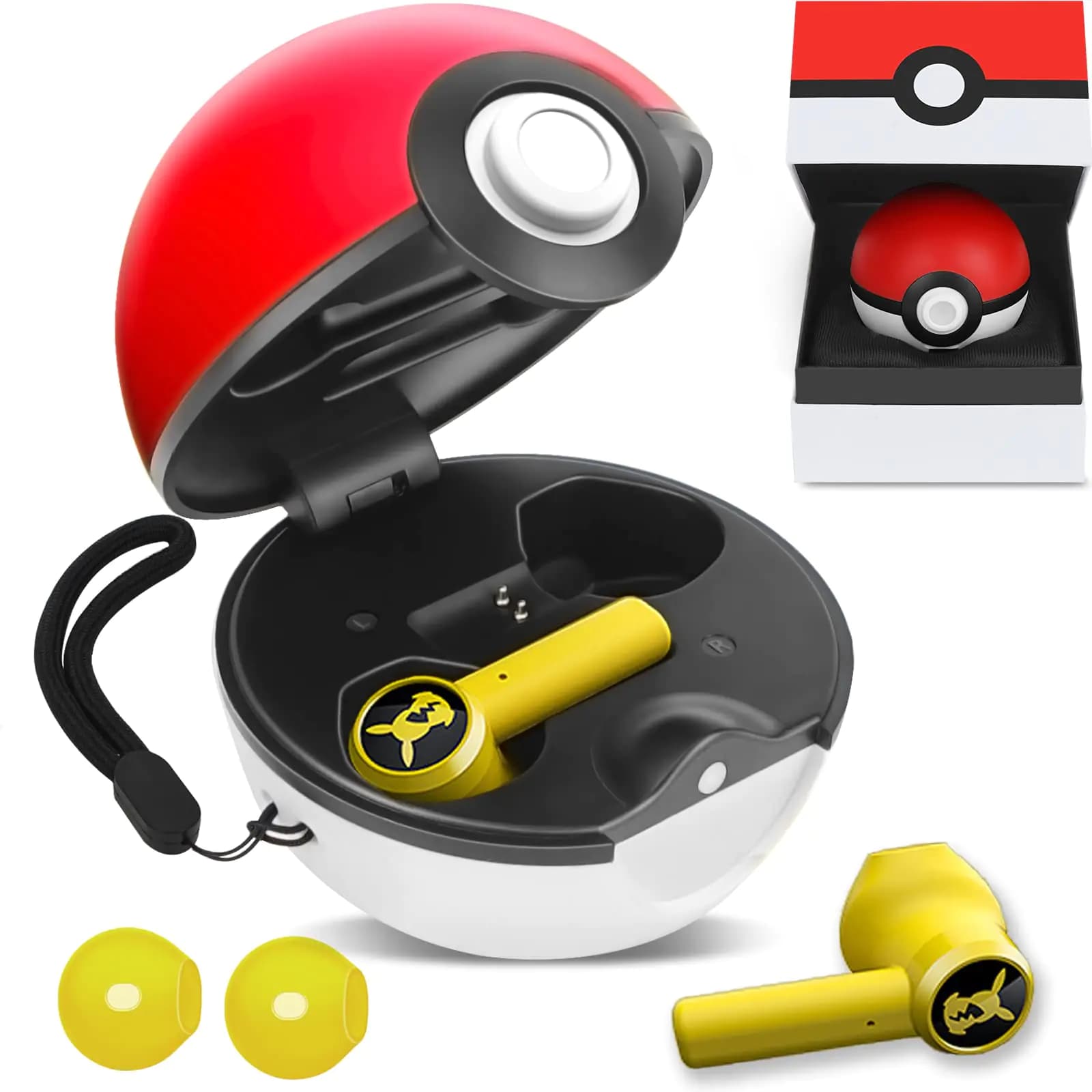 Jekarsy New Kids Wireless Earbuds with Elf Ball Charging Box Touch Control Wireless Earbuds for Kids Bluetooth 5.0 in-Ear Wireless Earphones with Mic for Android iOS Cell Phone Computer Laptop