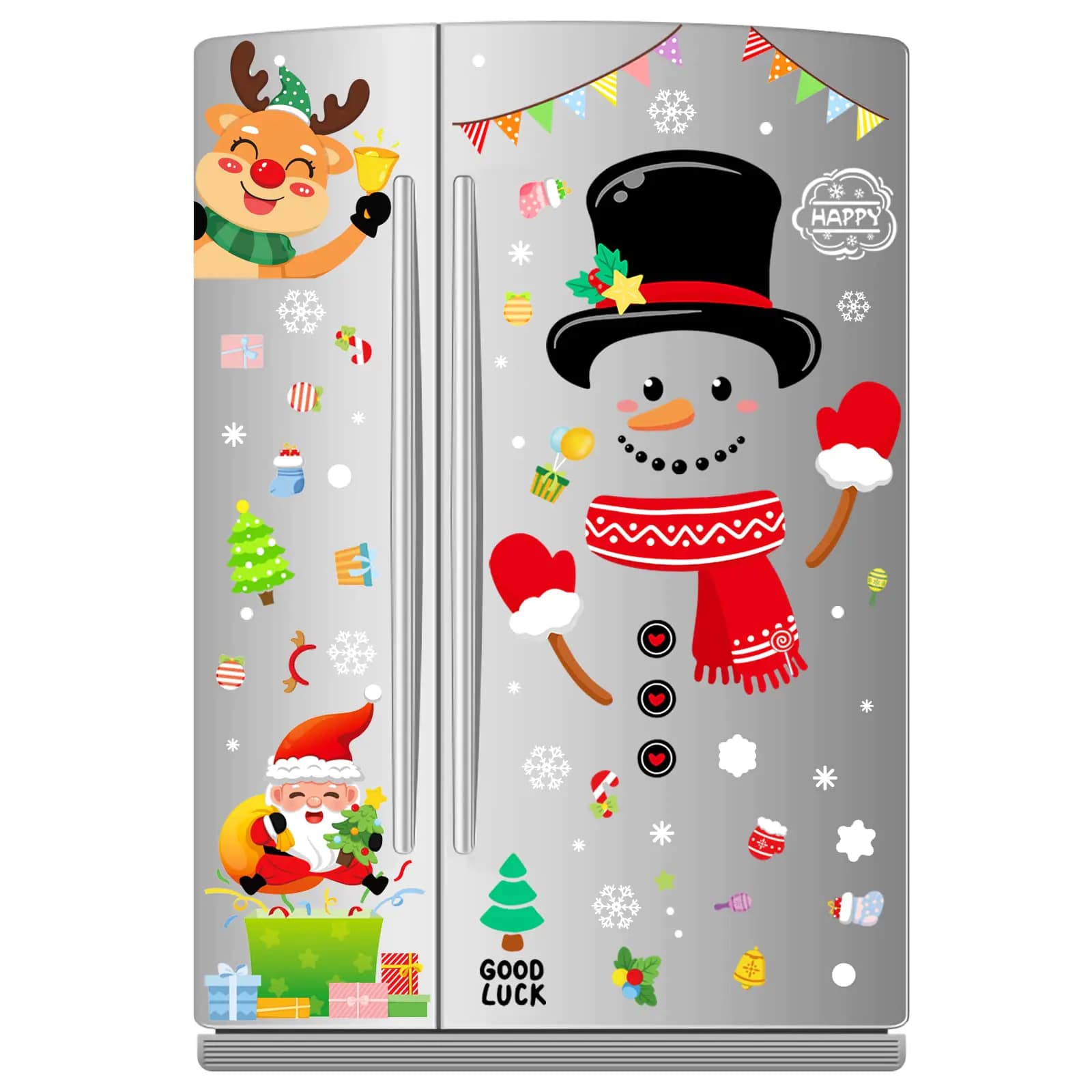 Snowman Refrigerator Magnets Set of 14 Christmas Decorations Snowman Refrigerator Magnets Decorations (A-Snowman)