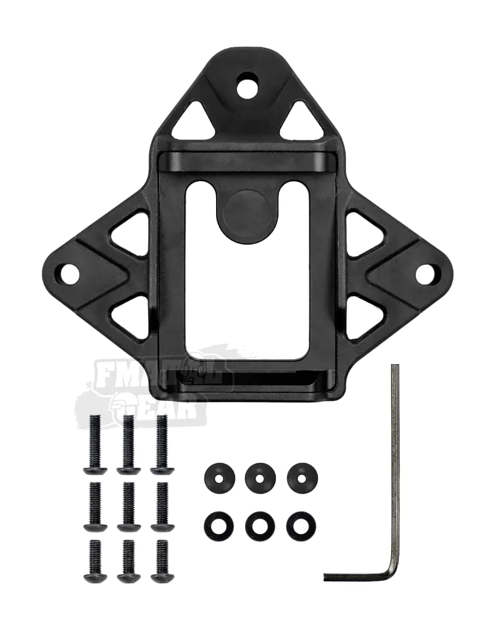 FMATAL GEAR FMA Tactical Helmet NVG Mount Shroud Upgrade Version Sports Camera Bracket Base | for Dummy NVG Sports Camera | Paintball | Airsoft Helmet Accessories (WX3 BK)
