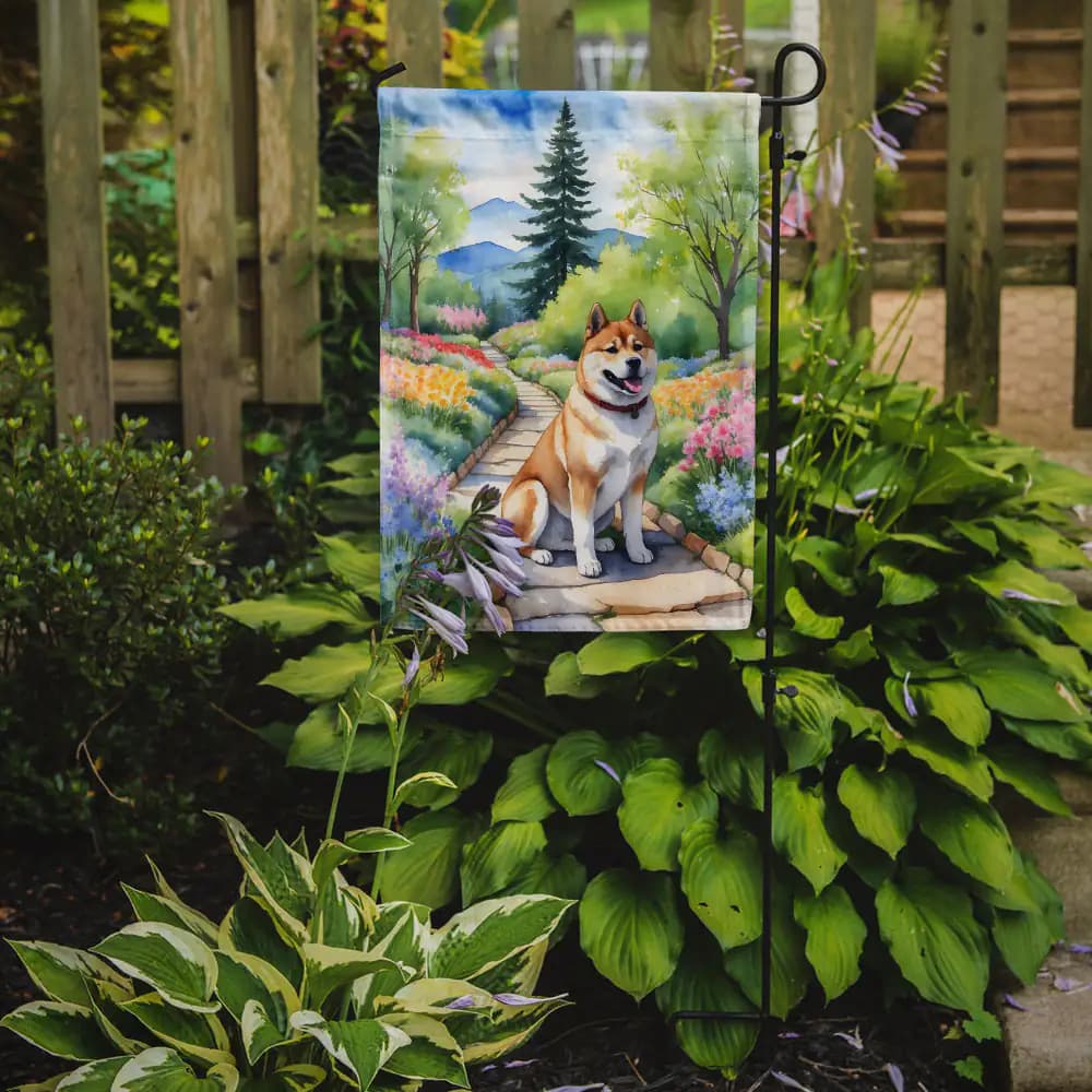 Akita Spring Garden Flag