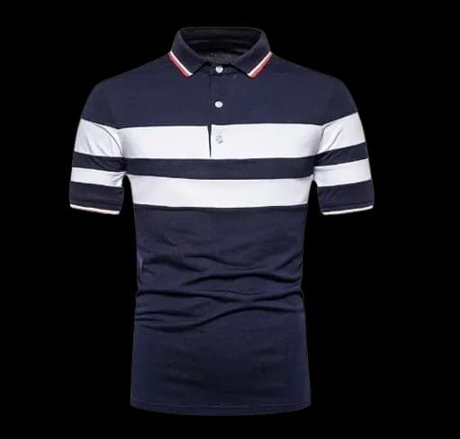 Men's Short Sleeve Contrast Polo Shirt (New Clothing)
