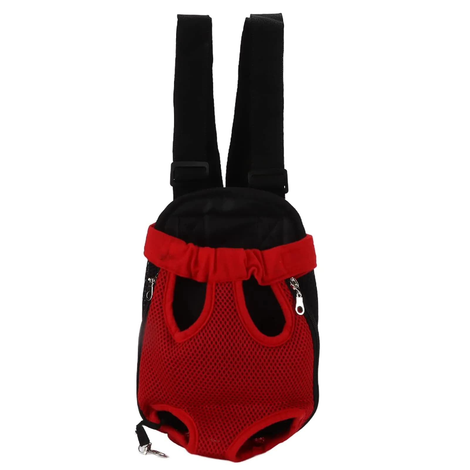 Dog Backpack Hands Free Dog Carrier Backpack Adjustable Pet Travel Bag Pet Carrier Backpack Leg Out Portable Pet Backpack for Small Medium Dogs Cats Puppies(Small-red)