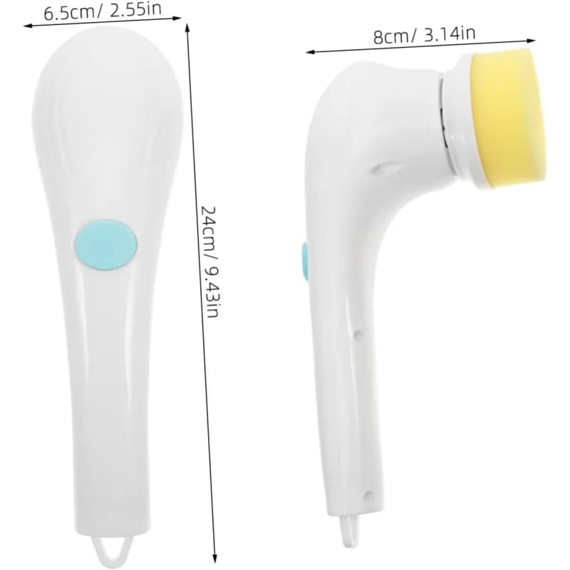5-In-1 Handheld Electric Spin Scrubber Cleaning Brush