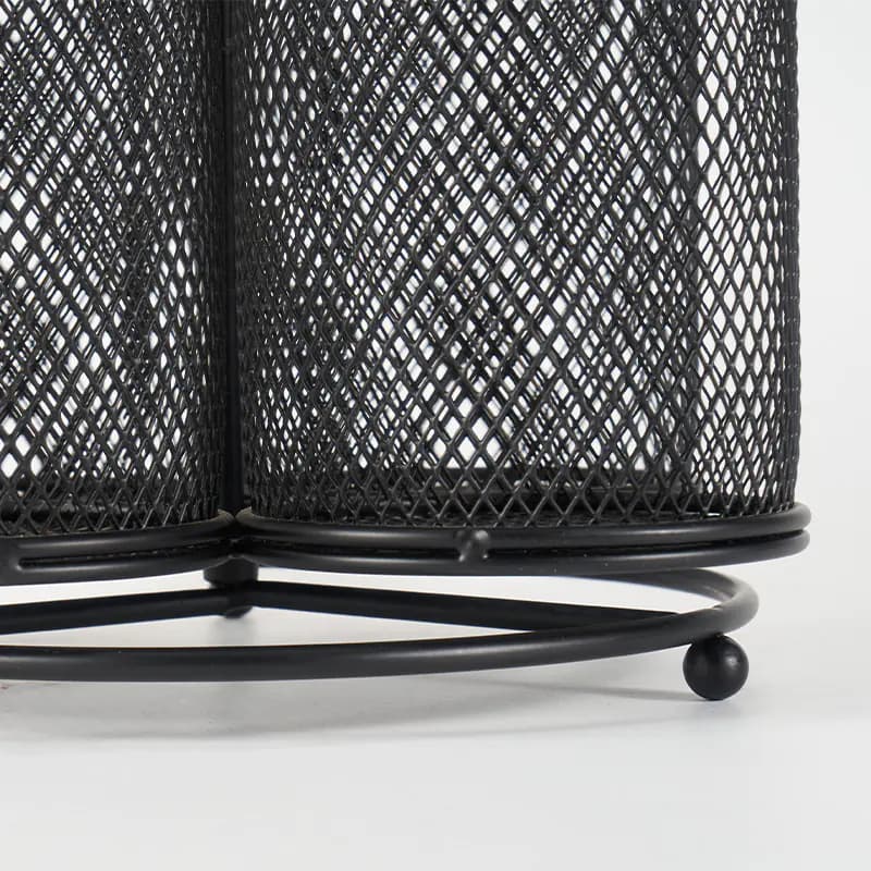 Rotating Metal Pen Holder for Desk and Makeup Brushes