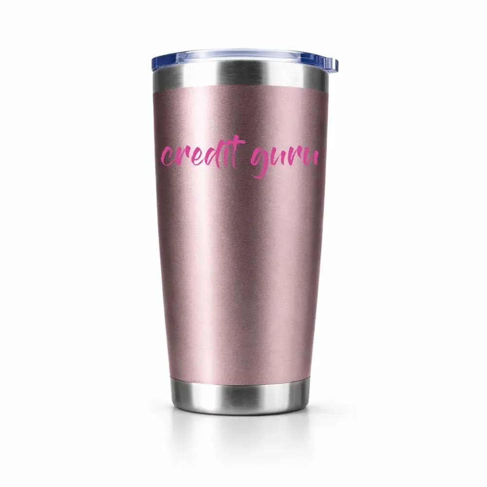 Credit Guru 20oz Insulated Vacuum Sealed Tumbler