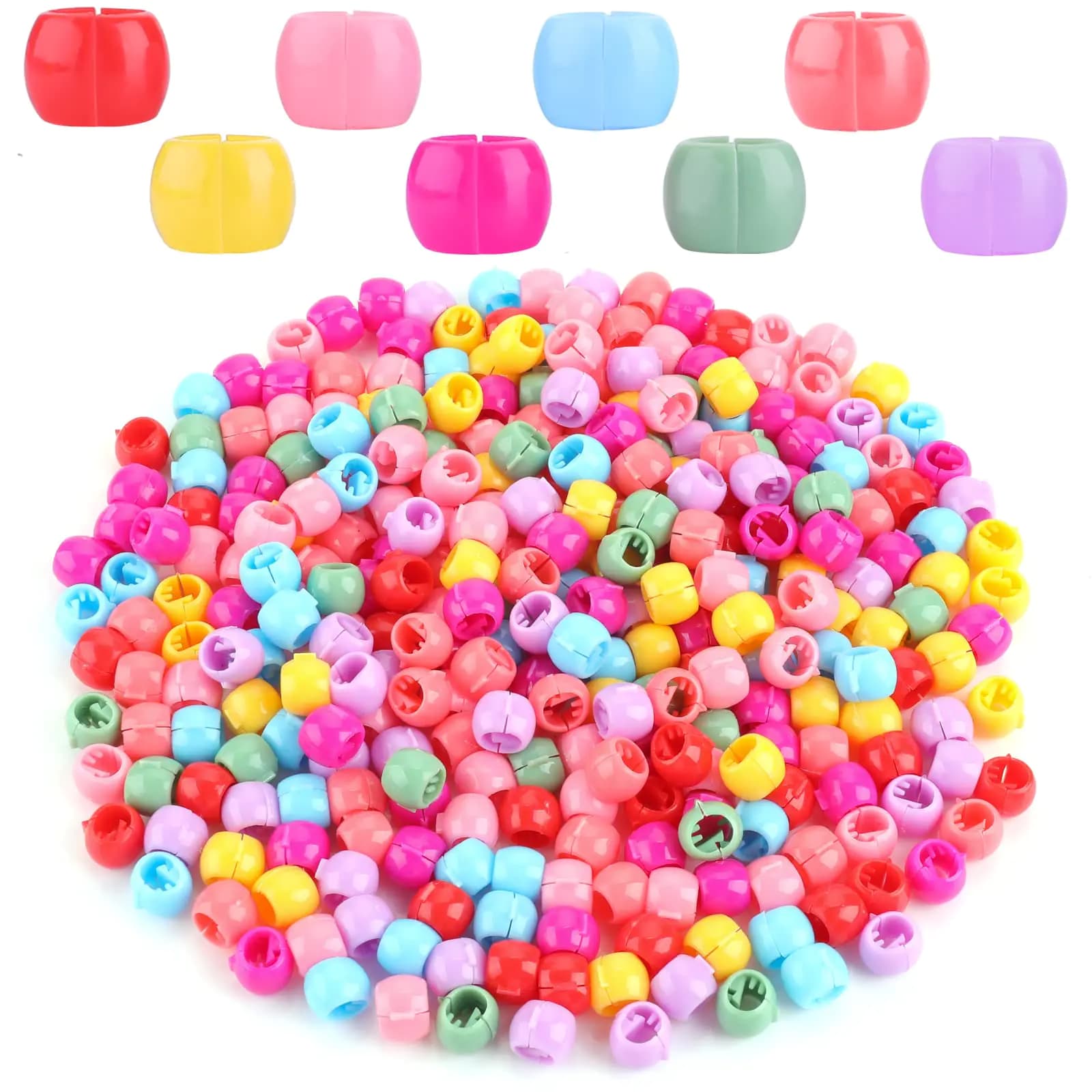 Yolev 300Pcs Mini Plastic Hair Clip Hair Claws Hair Accessories for Women Girls Kids (Random Color)